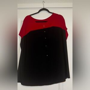 Black and red blouse